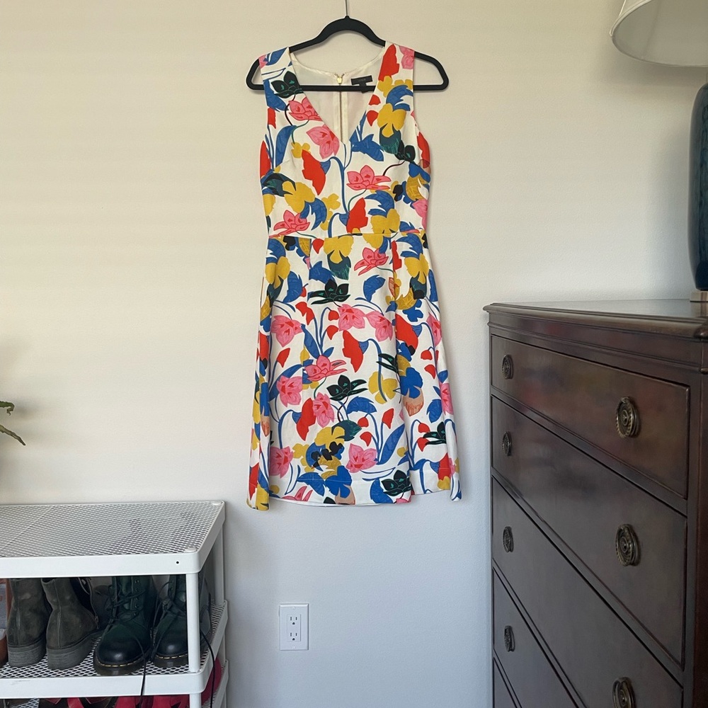J. Crew Floral Print Dress